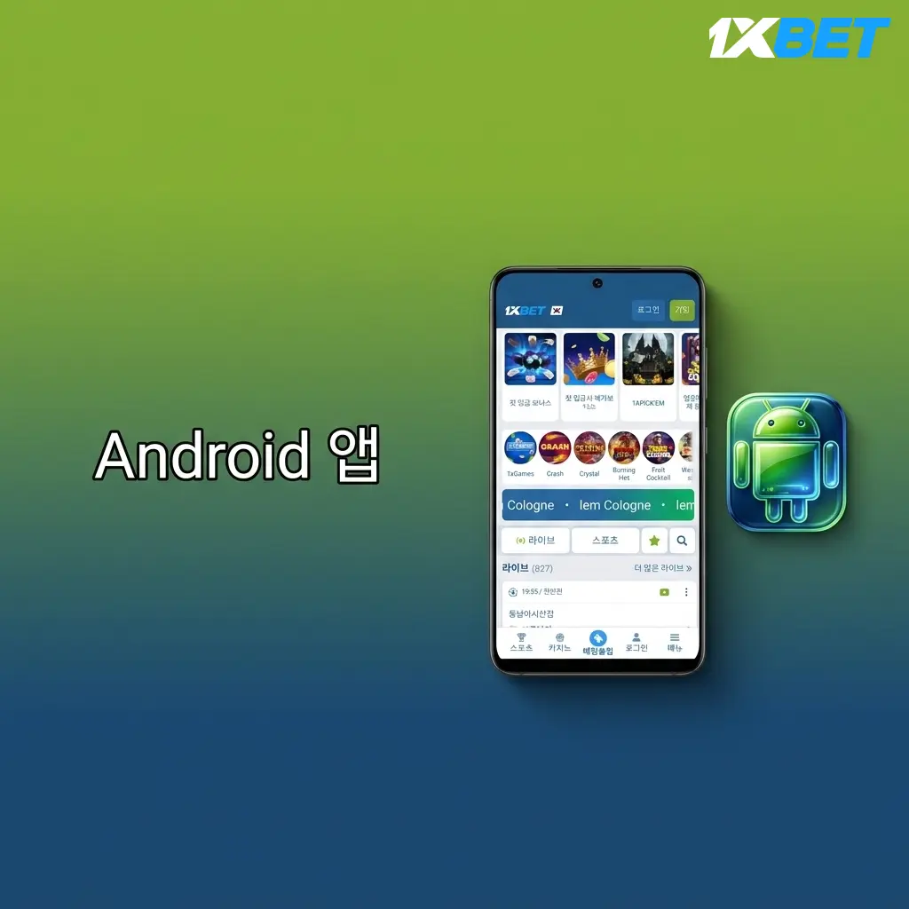 1xBet Android 앱 APK 설치 방법 안내 - Android 5.0 이상 스마트폰 및 태블릿 지원