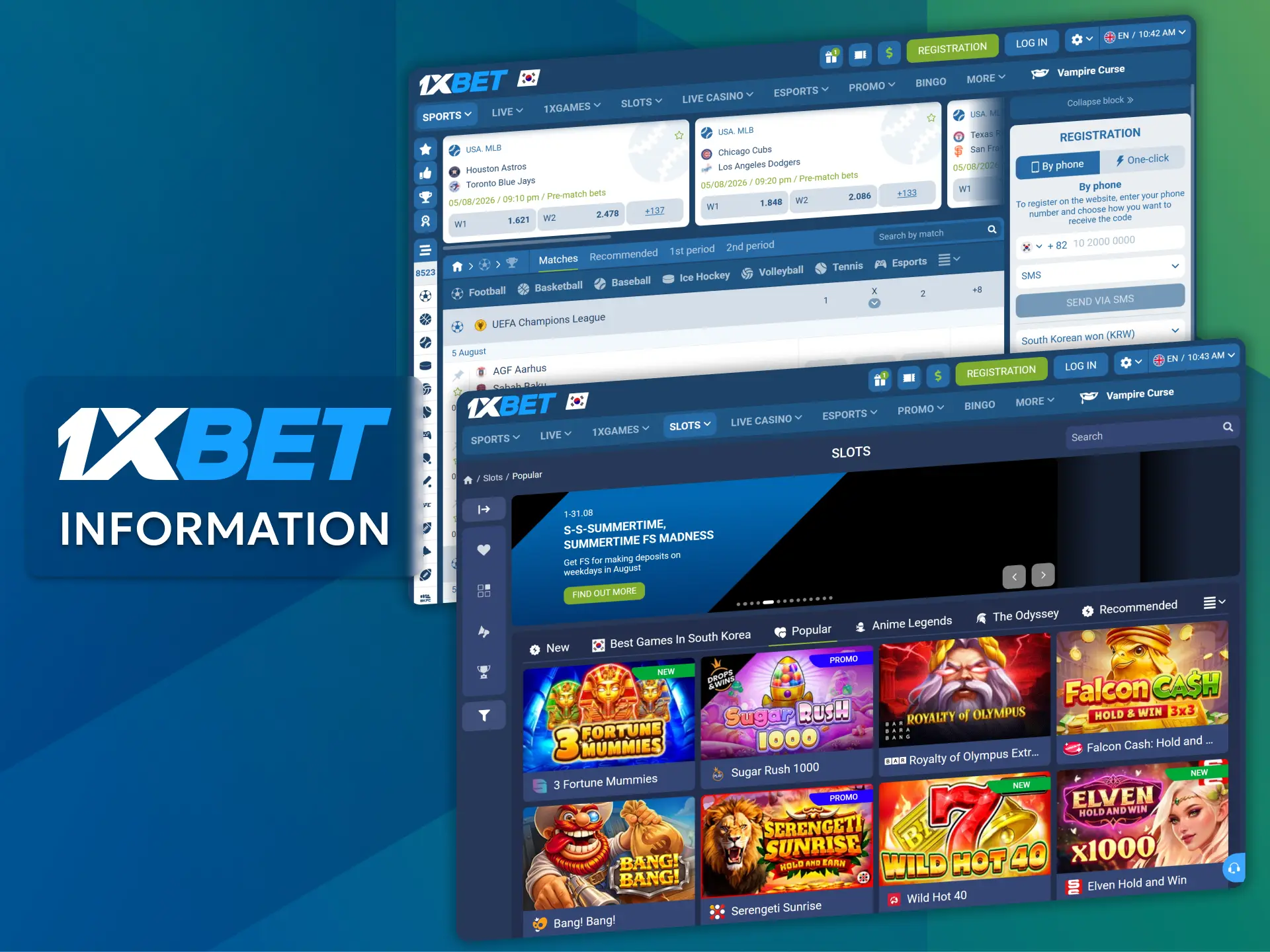 Learn about the key features and security details of 1xBet.
