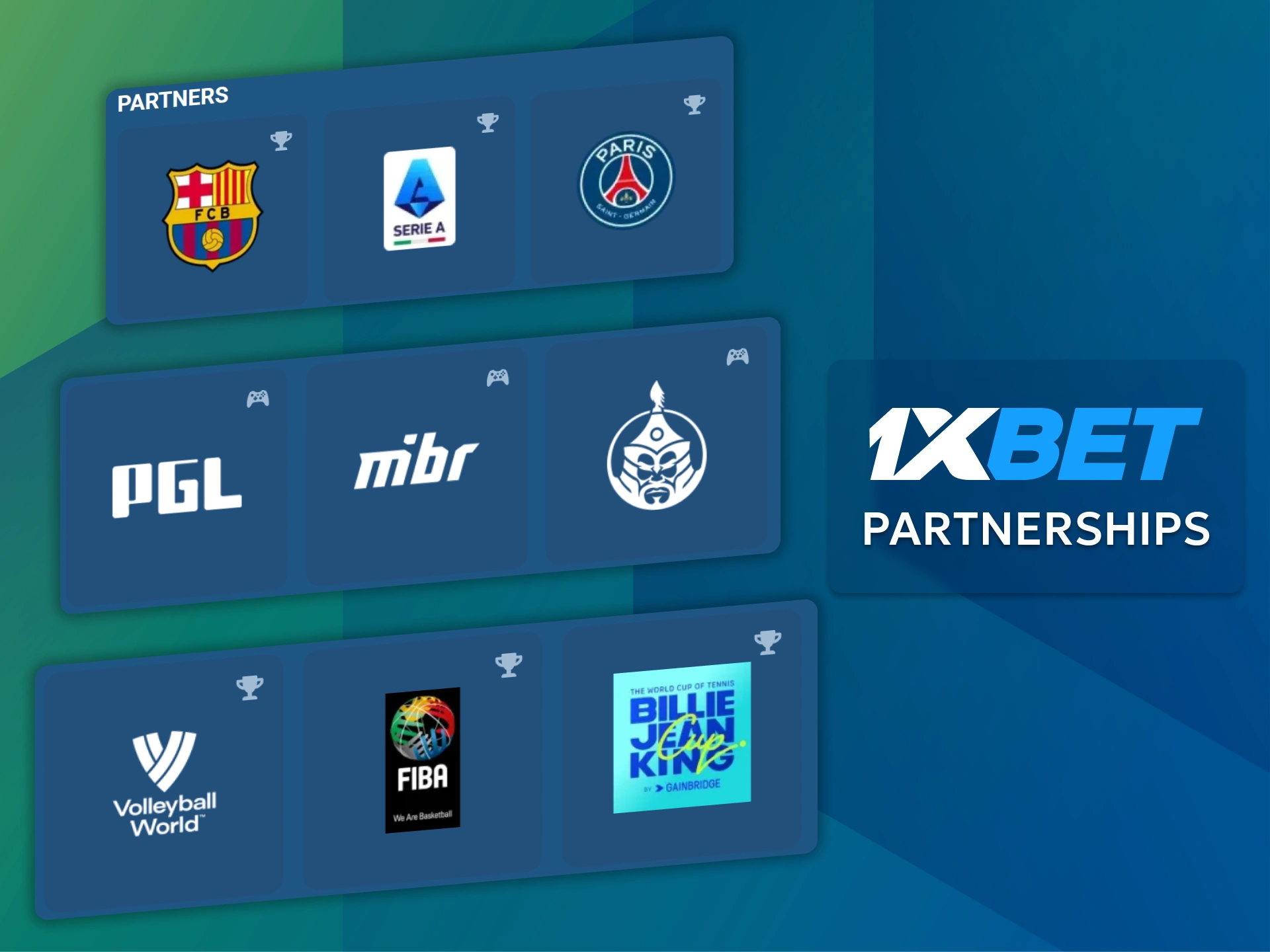 Learn about 1xBet's major sponsorship projects and famous brand ambassadors.