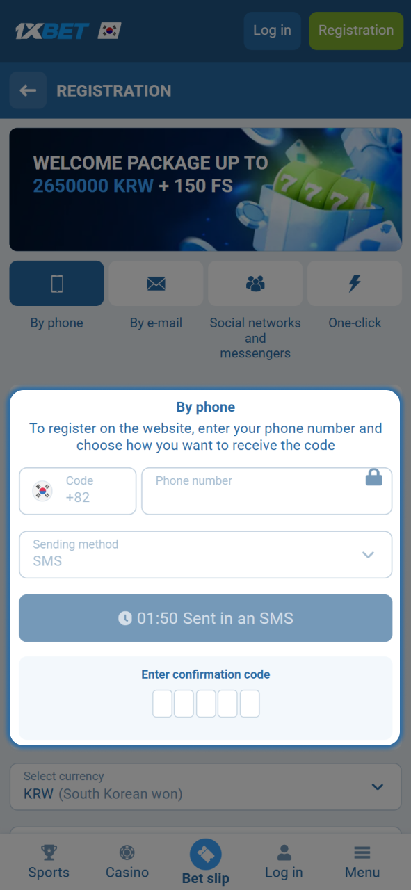 Verify your account to safely start playing at the 1xBet live casino.