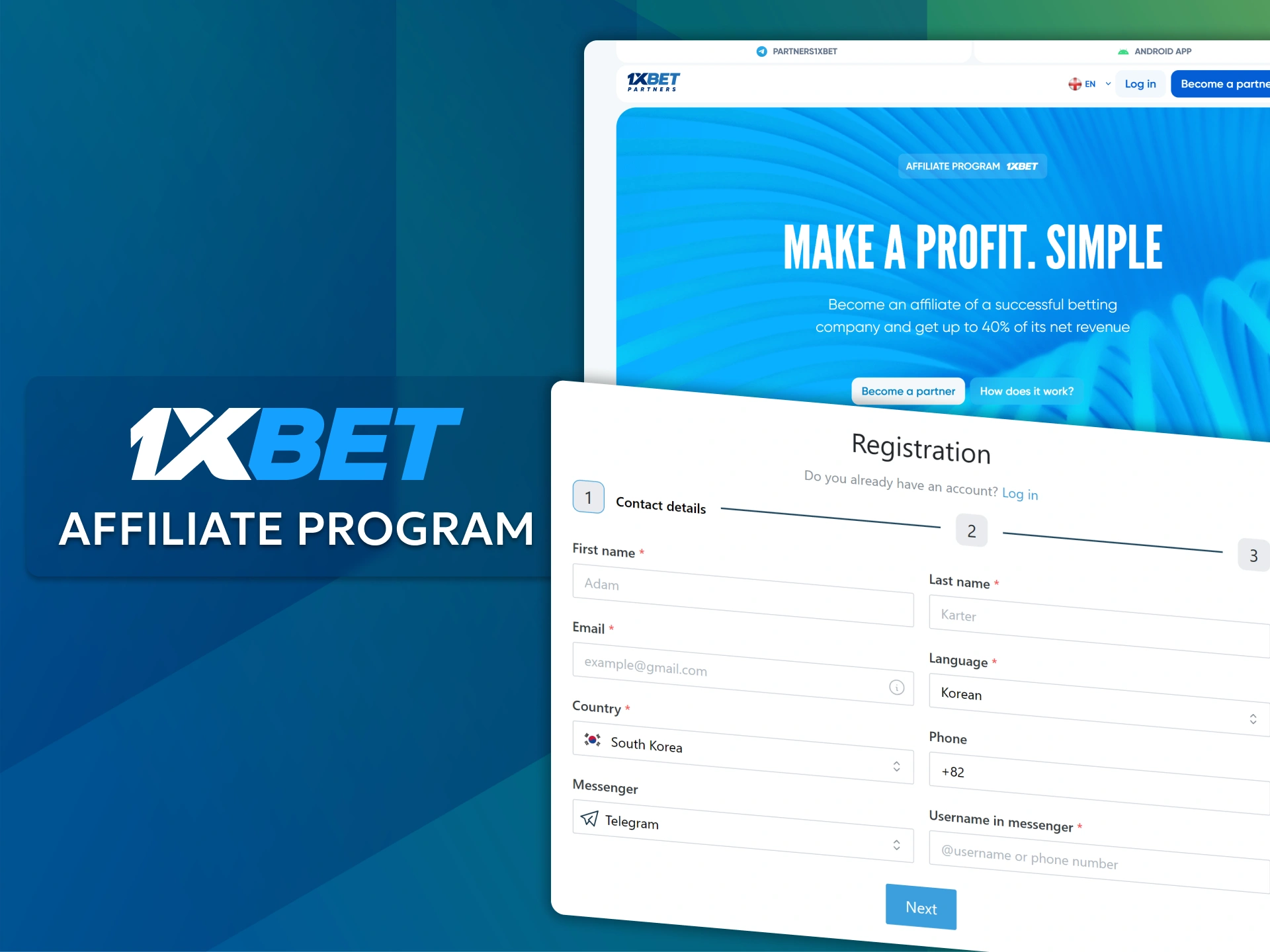 Become a brand partner and earn commissions through the 1xBet affiliate program.