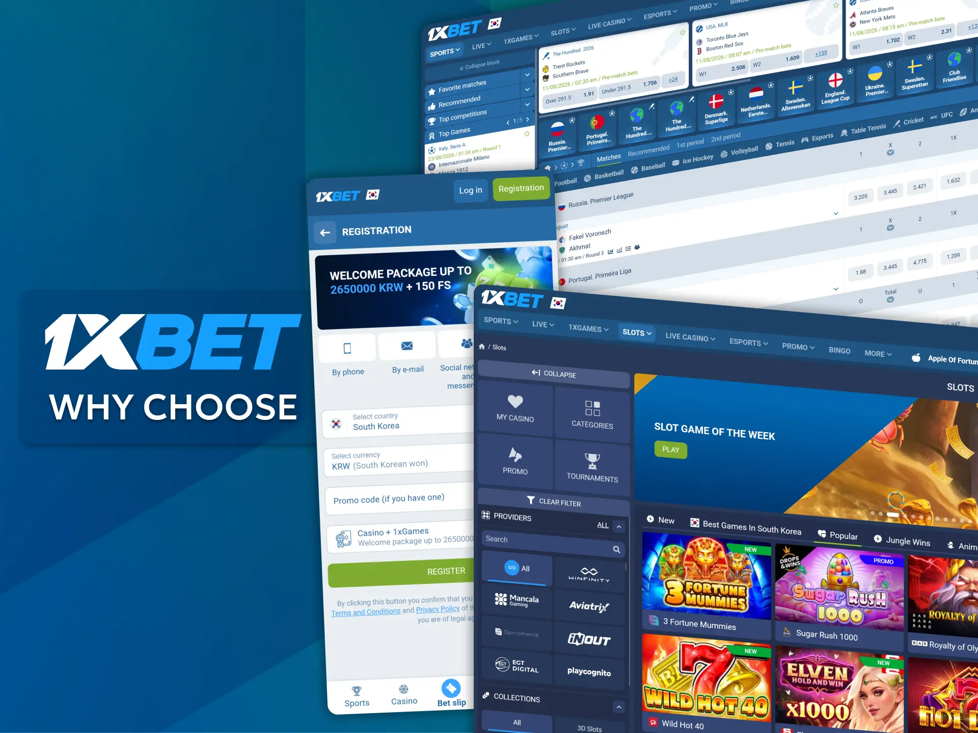 Choose 1xBet, a reliable international gaming platform, for your bets.
