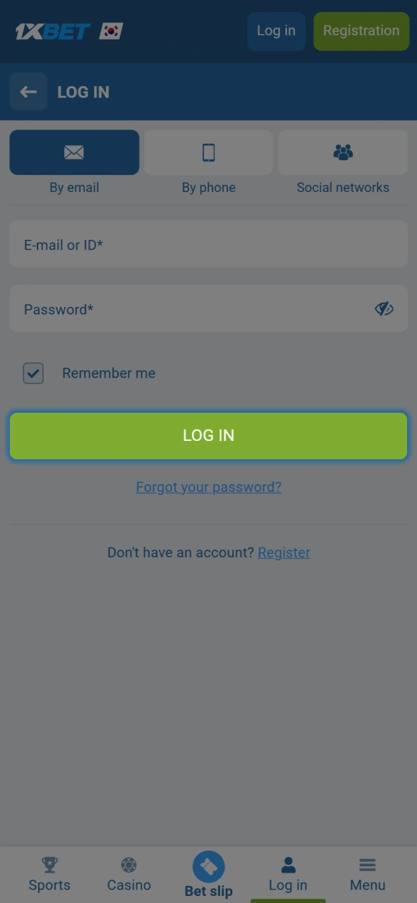 Successfully log in to 1xBet and enjoy sign-up benefits and betting.