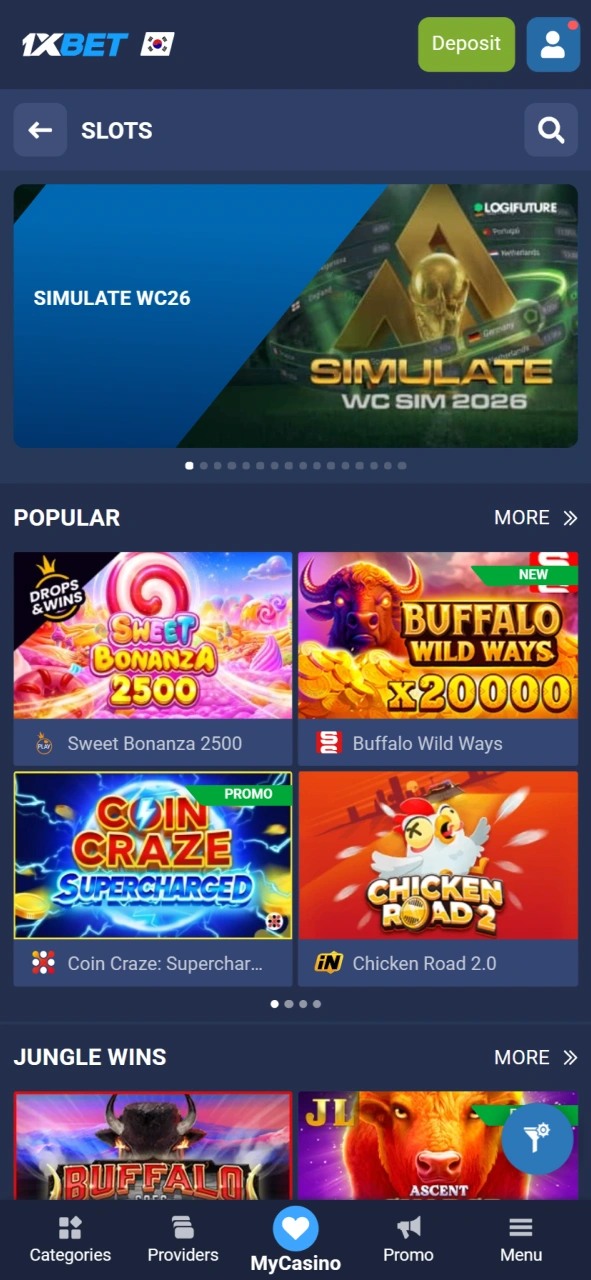 Head over to the dedicated casino lobby to dive into the full 1xBet slots experience.